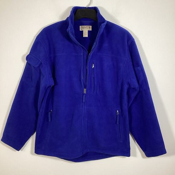Duluth Trading Co. Full Zip Fleece Jacket Utility Outdoor Blue Men Medium Warm - Picture 7 of 7
